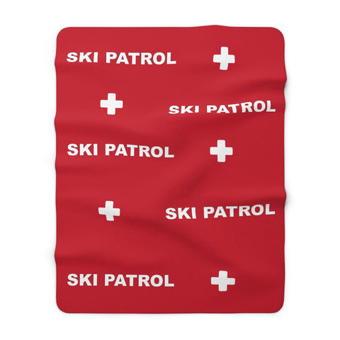 Ski Patrol Sherpa Fleece Blanket
