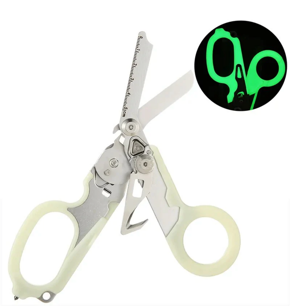 Glow in the Dark Trauma shears with holder